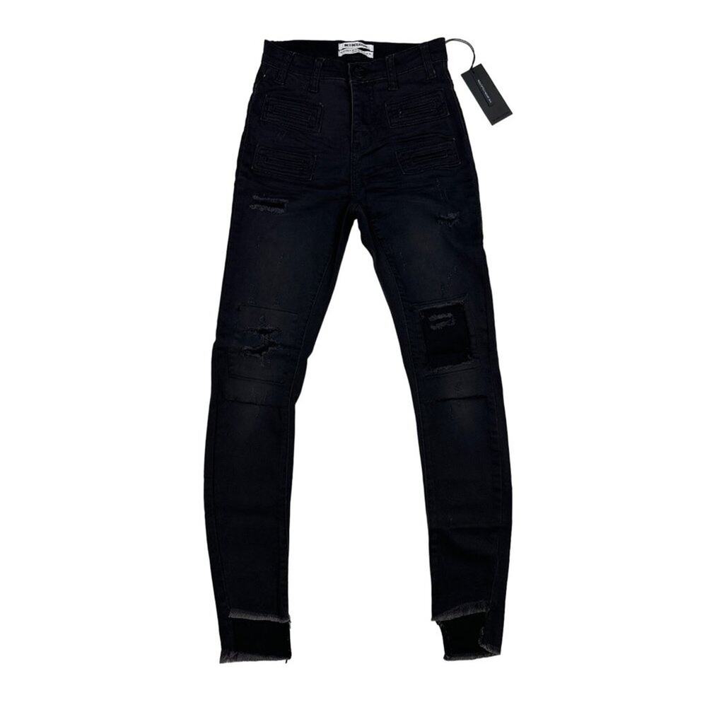 One Teaspoon - Dark Fantasy Scallywags Jeans in Black